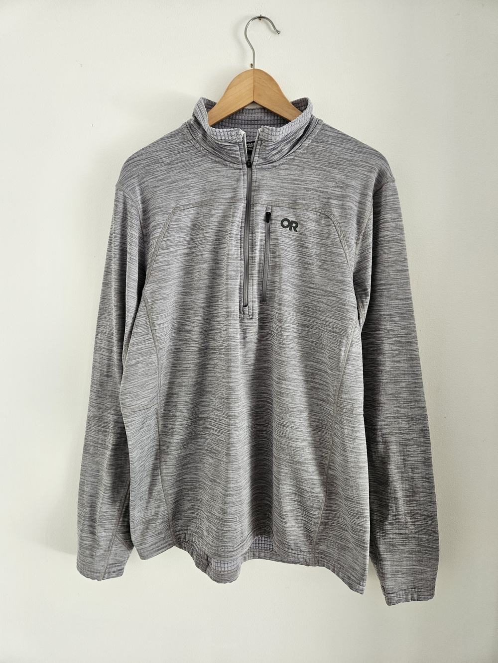 Outdoor Research Mens Vigor Grid Fleece Half Zip Performance Jacket Extra Large